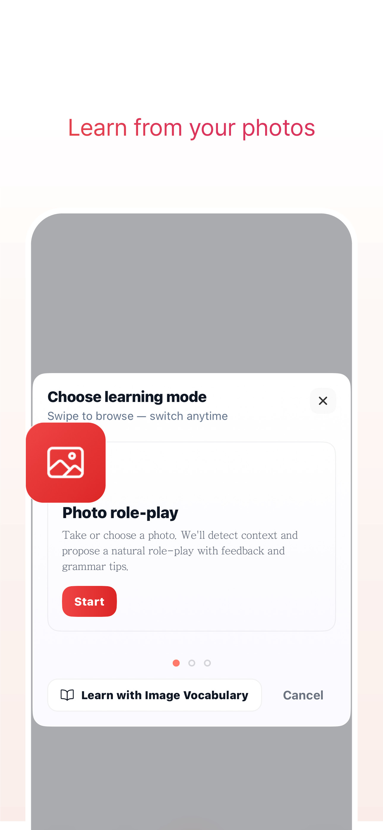 Screens showing how short practice improves work communication — step 5